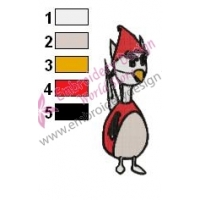 Emery Angry Birds Embroidery Design